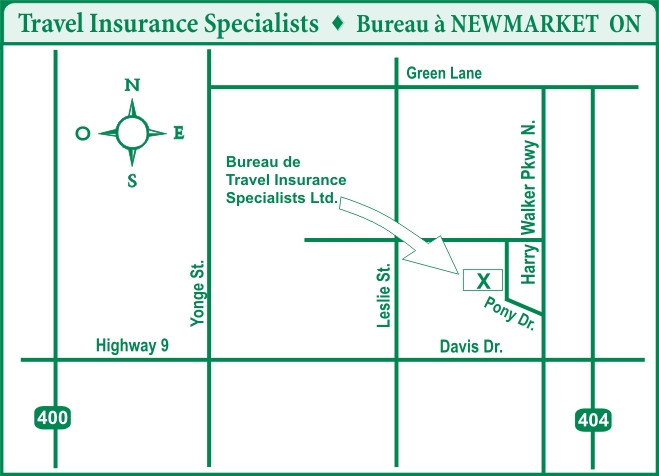 Travel Insurance Specialists Office - 160 Pony Drive Newmarket ON